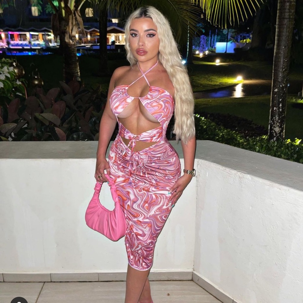 Maxi dress pink